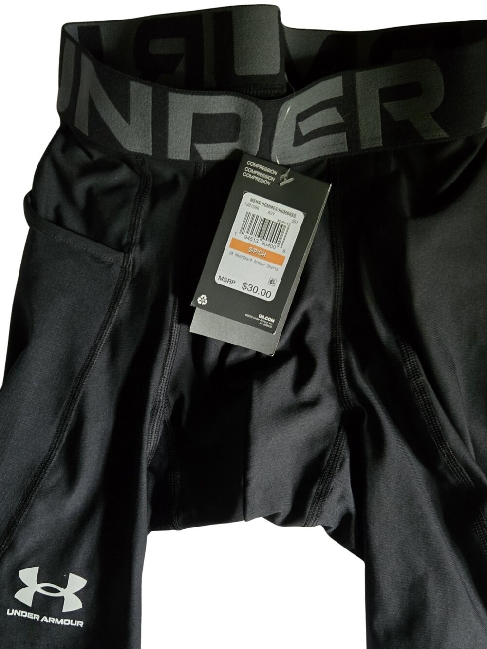 Under Armour Men's Black HeatGear Compression Shorts